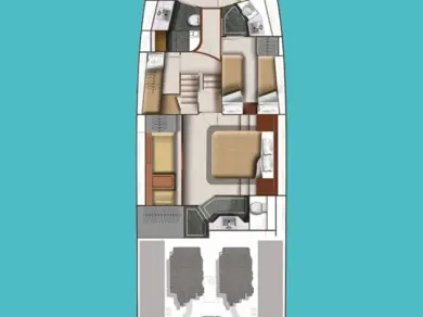 Bareboat Rental Luxury Yacht Galeon with a boat licence