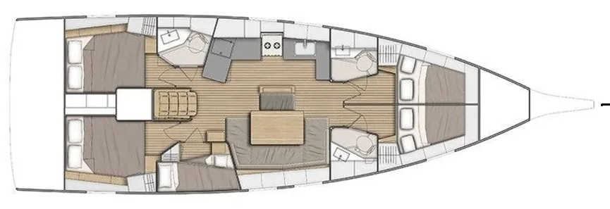 Sailboat rental in Rogoznica - Bénéteau Oceanis 46.1
