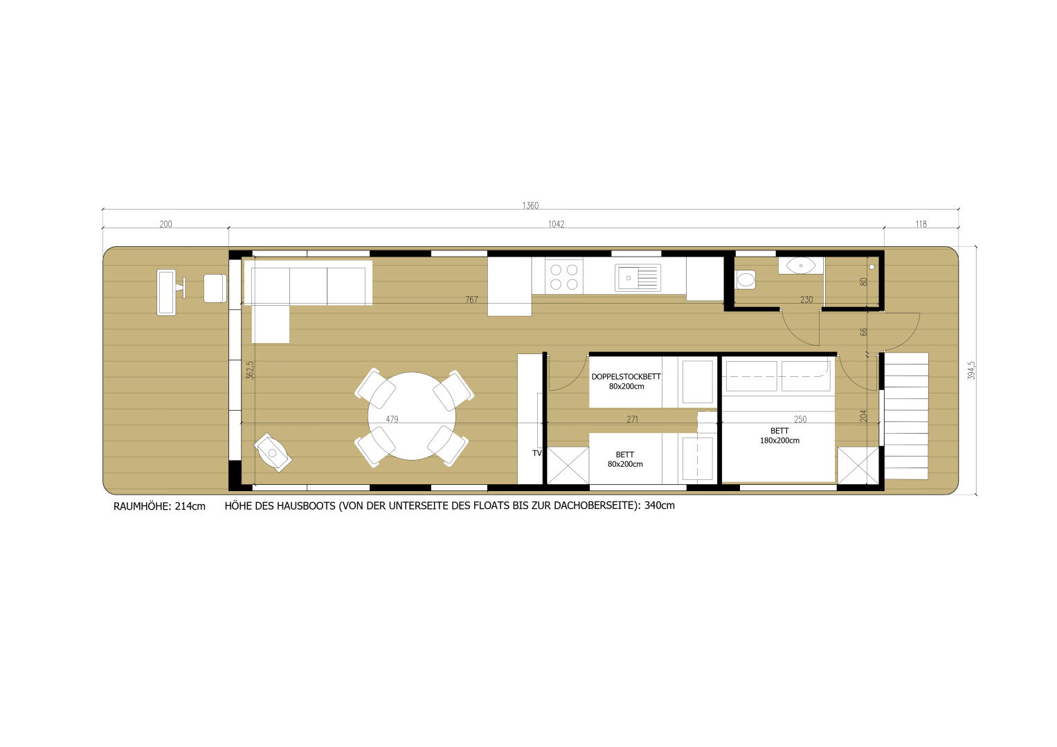 Bareboat Rental Houseboat WOMA with a boat licence