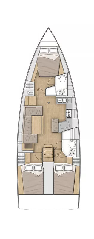 Yacht charter Pomer cheap Oceanis 40.1