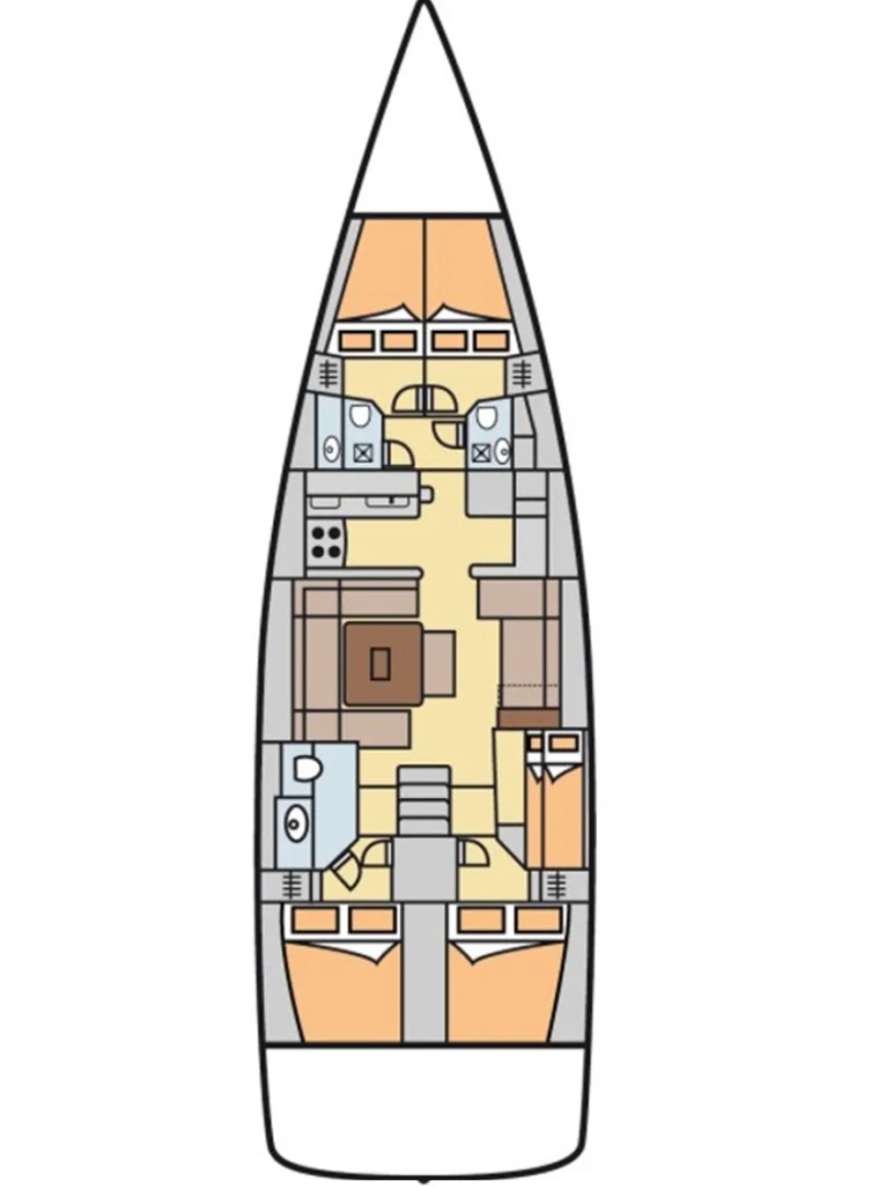 Bareboat Rental Sailboat Dufour with a boat licence