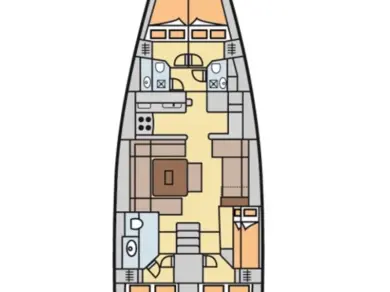 Bareboat Rental Sailboat Dufour with a boat licence