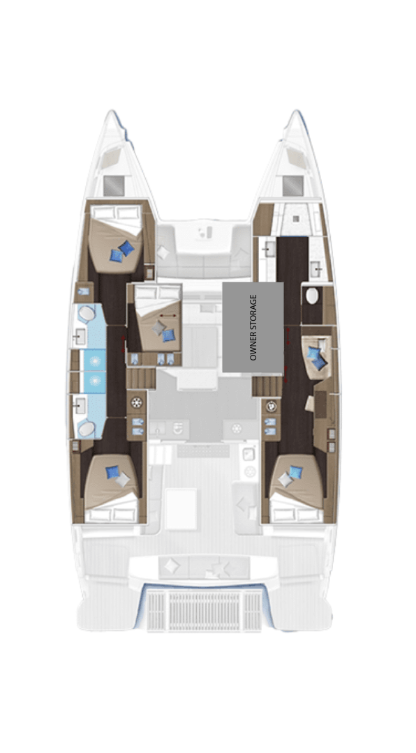 Bareboat Rental Catamaran Lagoon with a boat licence