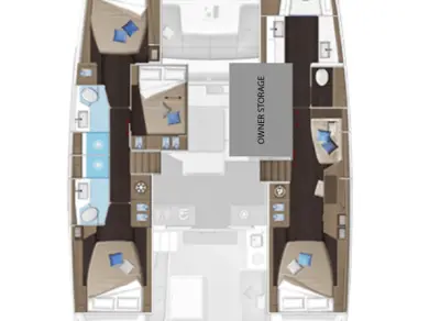 Bareboat Rental Catamaran Lagoon with a boat licence