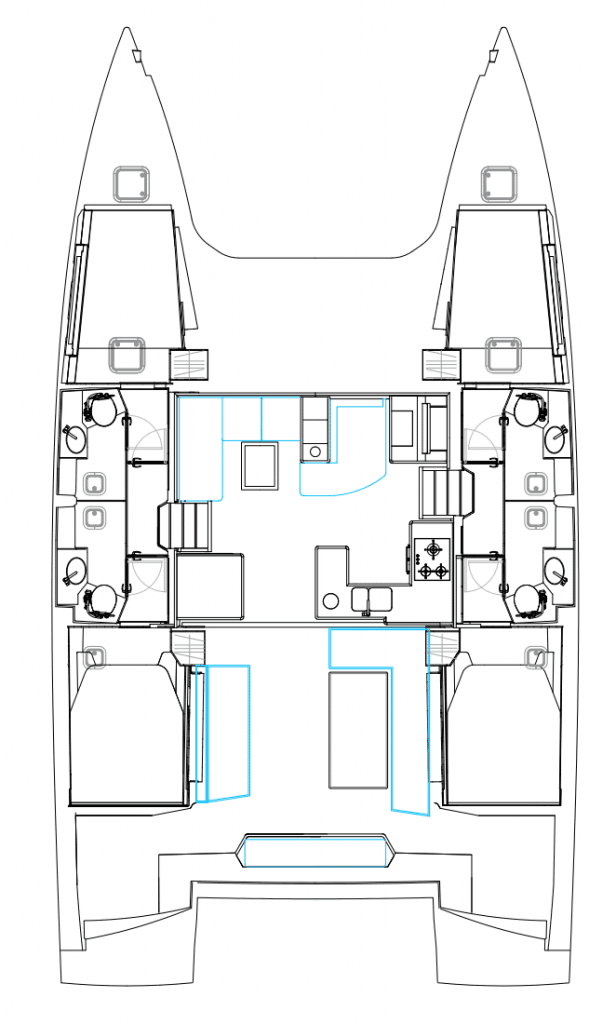 Bareboat Rental Catamaran Nautitech with a boat licence