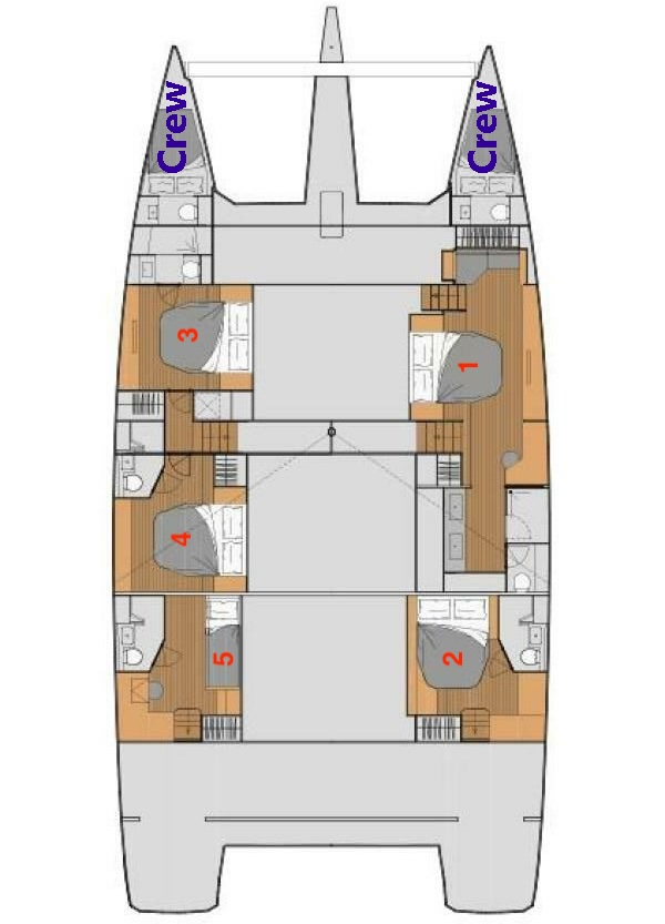 Bareboat Rental Catamaran Fountaine Pajot with a boat licence