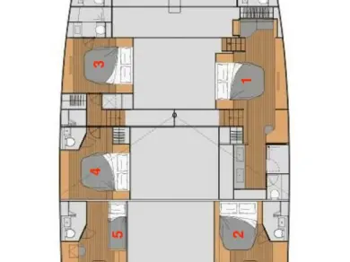 Bareboat Rental Catamaran Fountaine Pajot with a boat licence