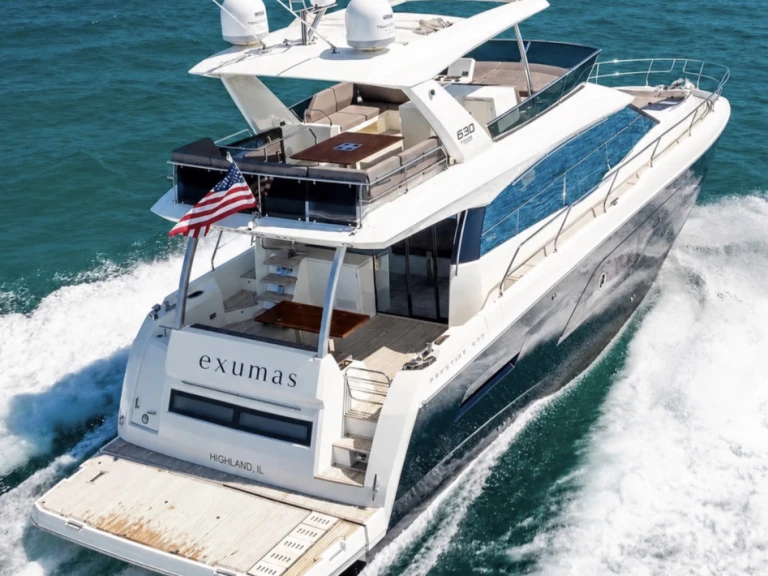 Prestige 630 Flybridge charter bareboat or captained in  Miami Beach