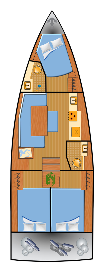 Yacht charter Biograd na Moru cheap Oceanis 37.1