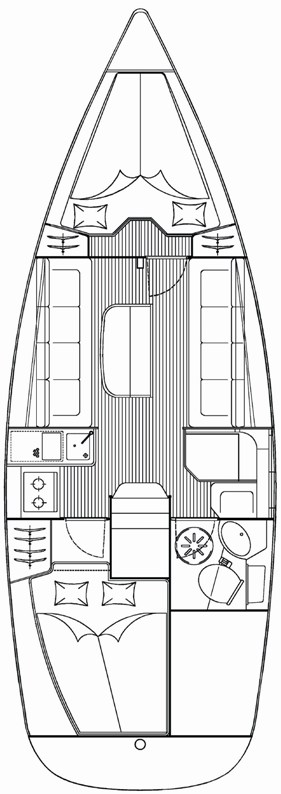 Bareboat Rental Sailboat Bavaria with a boat licence