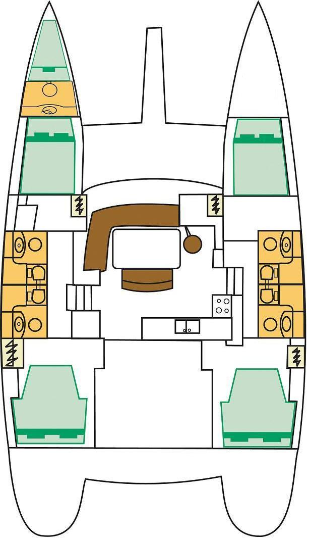 Bareboat Rental Catamaran Lagoon with a boat licence