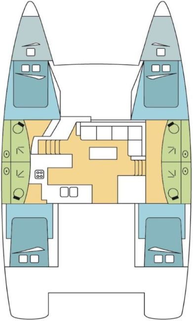Catamaran rental with or without captain Fountaine Pajot Olbia