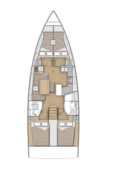 Sailboat rental with or without captain Bénéteau Alimos
