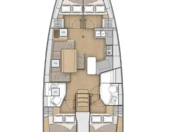 Sailboat rental with or without captain Bénéteau Alimos