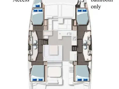 Bareboat Rental Catamaran Leopard Catamarans / Robertson & Caine with a boat licence