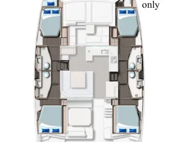 Leopard Catamarans / Robertson & Caine Leopard 45 charter bareboat or captained in  Cannigione