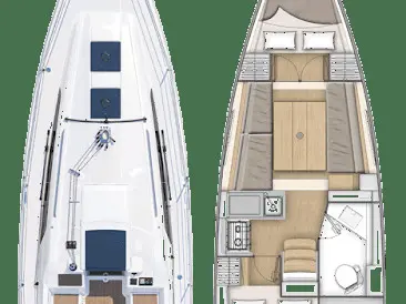 Sailboat rental in Ajaccio - Bénéteau Oceanis 30.1