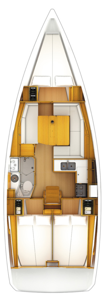 Sailboat rental with or without captain Jeanneau Ajaccio