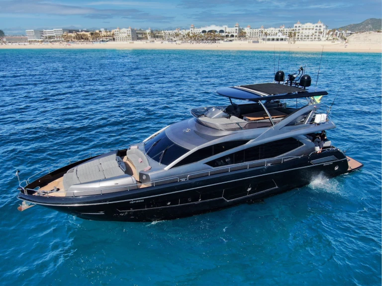 Sunseeker Manhattan 80 charter bareboat or captained in  Cabo San Lucas