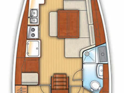 Bareboat Rental Sailboat Bénéteau with a boat licence