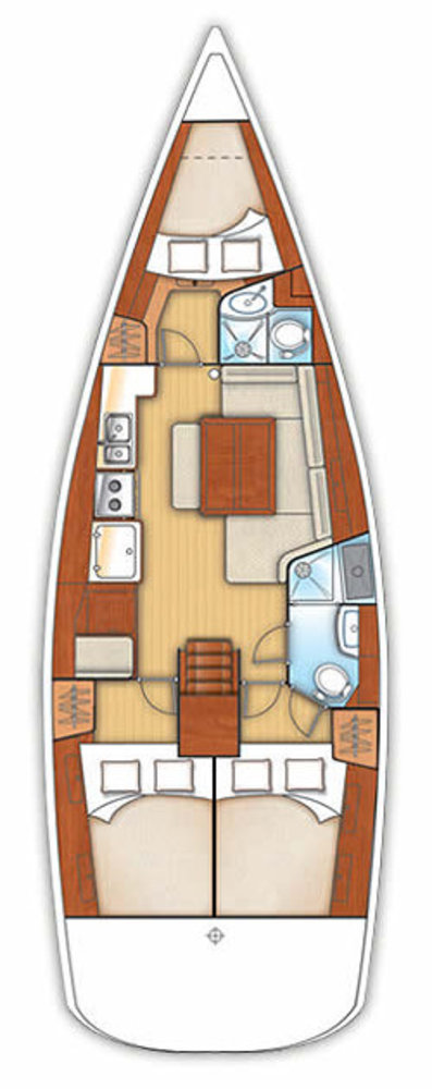 Bareboat Rental Sailboat Bénéteau with a boat licence