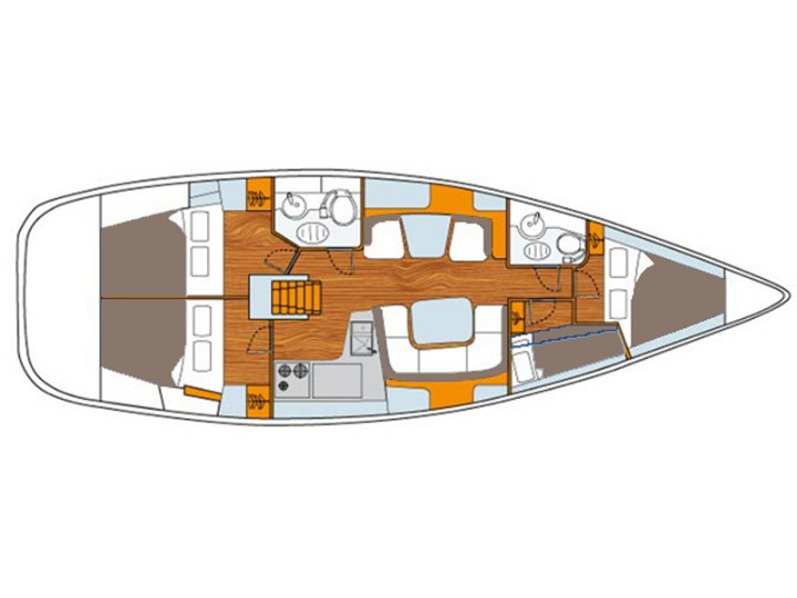 Jeanneau Sun Odyssey 43 charter bareboat or captained in  Deme of Volos