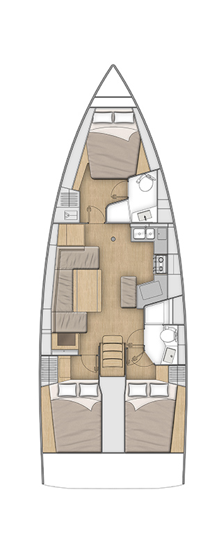 Sailboat rental in Split - Bénéteau Oceanis 40.1