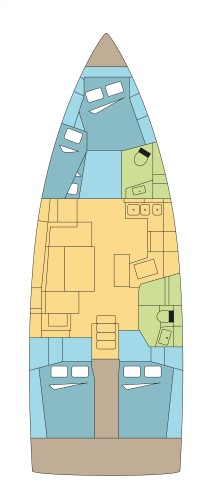 Bareboat Rental Sailboat Bénéteau with a boat licence