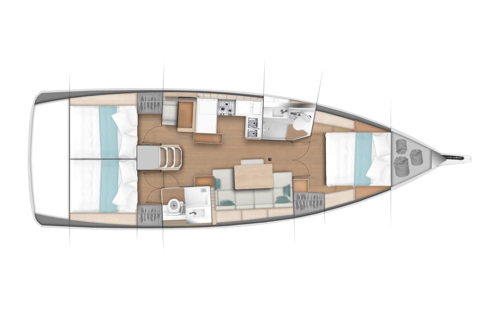Jeanneau Sun Odyssey 440 charter bareboat or captained in  Punat