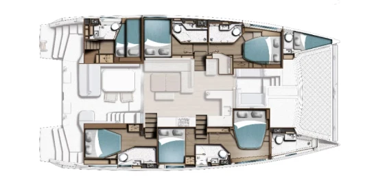 Leopard Catamarans / Robertson & Caine Leopard 52 charter bareboat or captained in  Furnari