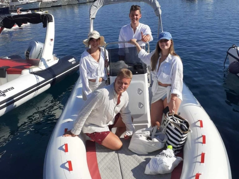 Bareboat Rental RIB Marel with a boat licence