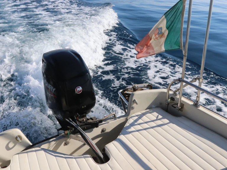 Bareboat Rental Motorboat Boston Whaler with a boat licence