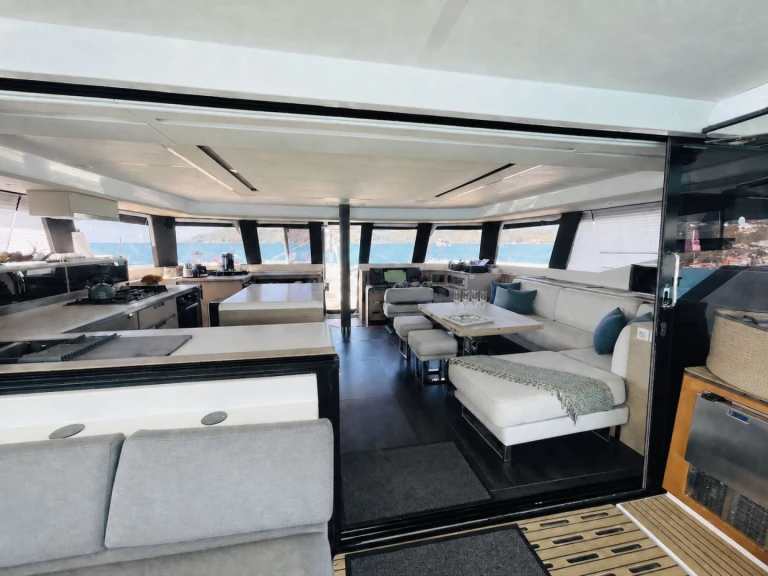 Bareboat Rental Luxury Yacht Fountaine Pajot with a boat licence