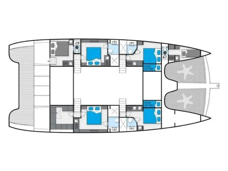Catamaran rental in Bonifacio - Sunreef Sunreef 74