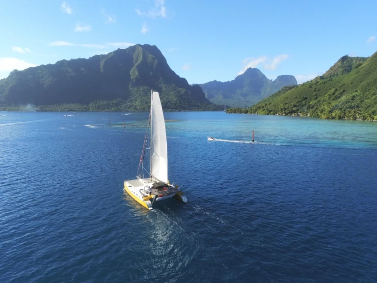 Bareboat Rental Catamaran Outremer with a boat licence