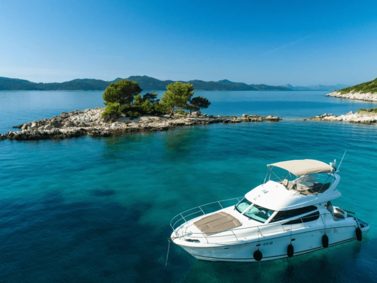 Jeanneau Prestige 42 Fly charter bareboat or captained in  Dubrovnik