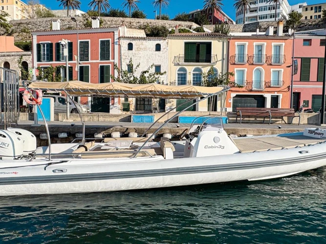Tarpon MC 33 Cabin charter bareboat or captained in  Mahón