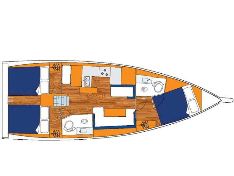 Sailboat rental with or without captain Jeanneau Gouvia