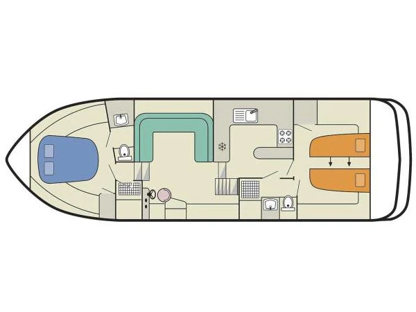 Motorboat rental in Migennes - Le Boat Royal Mystique B