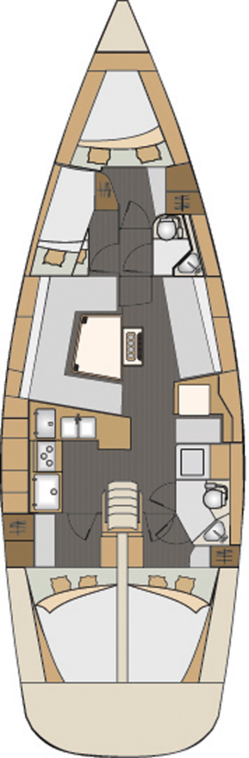 Sailboat rental with or without captain Elan Split