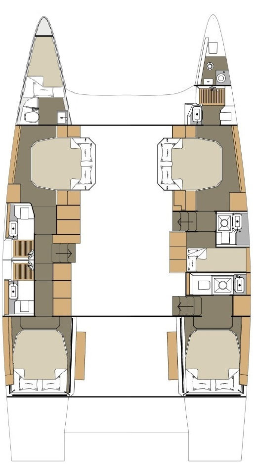 Dufour Dufour Catamarans 48 Sail charter bareboat or captained in  Primošten