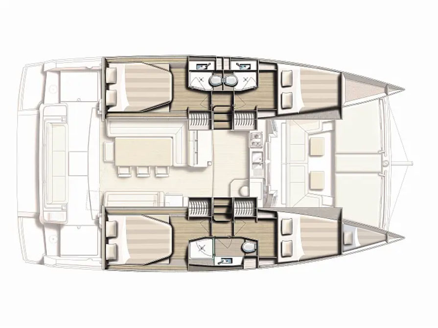 Catamaran rental in Biograd na Moru - Bali Bali 4.1