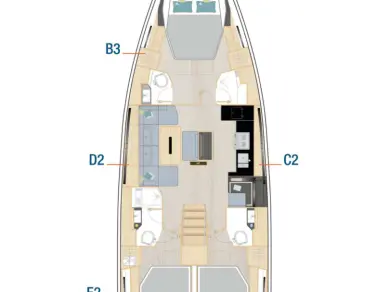 Bareboat Rental Sailboat Hanse with a boat licence