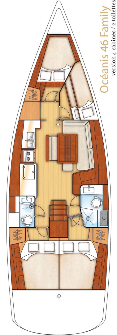 Sailboat rental with or without captain Bénéteau Bari