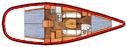 Bareboat Rental Sailboat Bénéteau with a boat licence