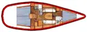 Bareboat Rental Sailboat Bénéteau with a boat licence