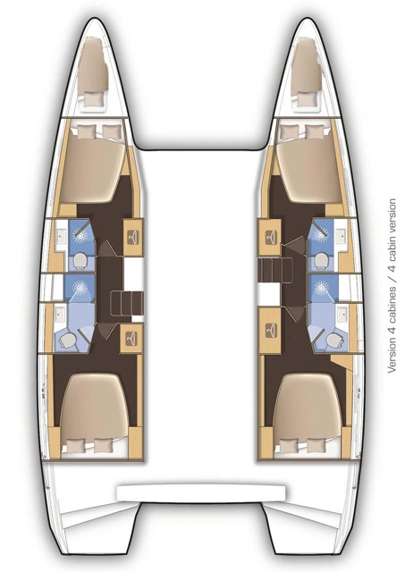Catamaran rental in Ajaccio - Lagoon Lagoon 42