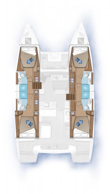 Catamaran rental with or without captain Lagoon Ajaccio