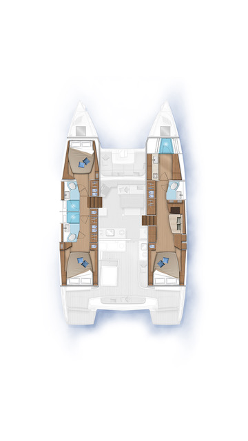 Bareboat Rental Catamaran Lagoon with a boat licence