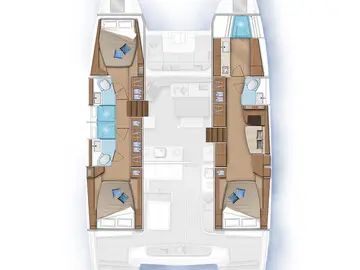 Bareboat Rental Catamaran Lagoon with a boat licence